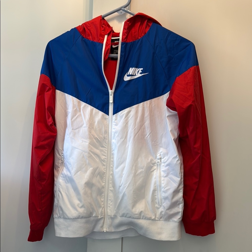 Nike Kids Jacket - Red, Blue, and White